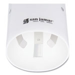 San Jamar Small Pull-Type Water Cup Dispenser, White view 1