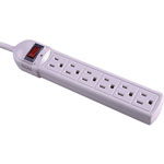 Compucessory 55157 6 Outlet Power Strip, Built in Circuit Breaker, 15' Cord view 3