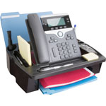Compucessory 55200 Telephone Stand And Organizer, 11 1/2"x9 1/2"x5", Black view 5