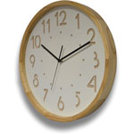 CEP Silent clock Oslo Ø 41cm - Analog - Quartz - White Main Dial - Oak/Wood Case, White view 2