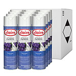 Claire Aerosol Air Freshener and Deodorizer, Lavender, 10 oz Aerosol Spray, 12 Cans view 1