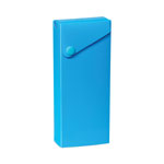 C-Line Slider Pencil Case, 11.43 x 9.5 x 0.6, Sandy Gray, Seafoam Green, Seaside Blue, Sunset Red, Sunny Yellow, 24/Carton view 1