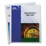 C-Line Report Covers with Binding Bars, Vinyl, Clear, 1/8