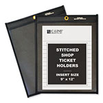 C-Line Shop Ticket Holders, Stitched, One Side Clear, 75 Sheets, 9 x 12, 25/Box view 1