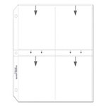 C-Line Clear Photo Pages for 8, 3-1/2 x 5 Photos, 3-Hole Punched, 11-1/4 x 8-1/8 view 2