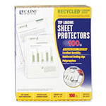 C-Line Recycled Polypropylene Sheet Protectors, Reduced Glare, 2