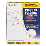 C-Line Poly Project Folders, Letter Size, Clear, 25/Box view 3