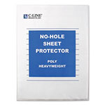C-Line Top-Load No-Hole Sheet Protectors, Heavyweight, Clear, 2