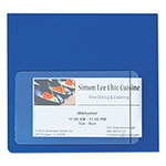 C-Line Self-Adhesive Business Card Holders, Side Load, 2 x 3 1/2, Clear, 10/Pack view 2