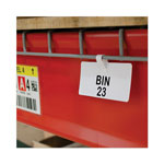 C-Line Wire Rack Shelf Tag, Side Load, 3.5 x 1.5, White, 10/Pack view 1