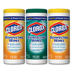 Clorox Disinfecting Wipes, 7x8, Fresh Scent/Citrus Blend, 35/Canister, 3/PK, 5 Packs/CT view 5