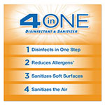 Clorox 4-in-One Disinfectant and Sanitizer, Citrus, 14 oz Aerosol, 12/Carton view 1