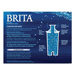 Brita Water Filter Pitcher Advanced Replacement Filters, 3/Pack, 8 Packs/Carton view 1