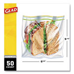Glad Sandwich Zipper Bags, 6.63
