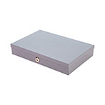 Controltek Heavy Duty Low Profile Cash Box, 6 Compartments, 11.5 x 8.2 x 2.2, Gray view 1