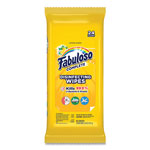 Fabuloso® Multi Purpose Wipes, Lemon, 7 x 7, 24/Pack, 12 Packs/Carton view 1