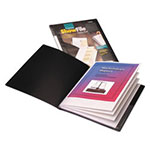 Cardinal ShowFile Display Book w/Custom Cover Pocket, 24 Letter-Size Sleeves, Black view 1