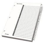 Cardinal OneStep Printable Table of Contents and Dividers, 26-Tab, A to Z, 11 x 8.5, White, 1 Set view 1
