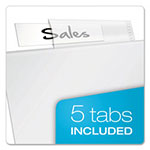 Cardinal Poly Ring Binder Pockets, 11 x 8.5, Clear, 5/Pack view 3