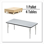 Correll® Adjustable Activity Table, Rectangular, 60