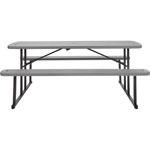 Cosco Folding Picnic Table - Taupe Top x 72