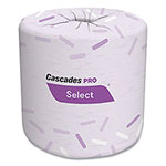 Cascades Select Standard Bath Tissue, 2-Ply, White, 500 Sheets/Roll, 80 Rolls/Carton view 2