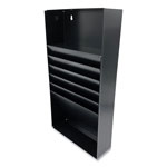 Coin-Tainer Steel Drawer Organizer, 5 Compartment, 21 x 11.25 x 3.75, Steel, Black view 1