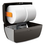 Coastwide Professional™ J-Series Duo Bath Tissue Dispenser, 11.49 x 6.9 x 7.55, Black/Metallic view 1