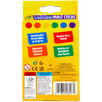 Crayola Washable Paint Sticks - 6 / Pack - Red, Orange, Yellow, Blue, Green, Purple view 4