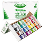 Crayola Non-Washable Marker, Broad Bullet Tip, Assorted Colors, 256/Box view 2