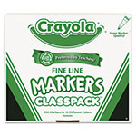 Crayola Fine Line Classpack Non-Washable Marker, Fine Bullet Tip, Assorted Colors, 200/Box view 2