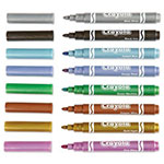 Crayola Metallic Markers, Medium Bullet Tip, Assorted Colors, 8/Set view 2