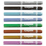Crayola Metallic Markers, Medium Bullet Tip, Assorted Colors, 8/Set view 3