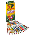 Crayola Erasable Color Pencil Set, 3.3 mm, 2B (#1), Assorted Lead/Barrel Colors, 24/Pack view 1