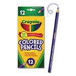 Crayola Long-Length Colored Pencil Set, 3.3 mm, 2B (#1), Assorted Lead/Barrel Colors, Dozen view 1