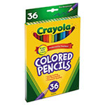 Crayola Short-Length Colored Pencil Set, 3.3 mm, 2B (#1), Assorted Lead/Barrel Colors, 36/Pack view 1