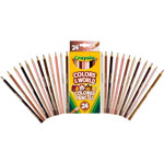 Crayola Colors of the World Colored Pencils, Assorted Lead/Barrel Colors, 24/Pack view 3