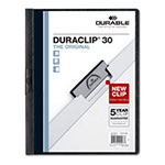 Durable DuraClip Report Cover, 8 9/10 x 11 1/5, Clear, 5/Pack view 1