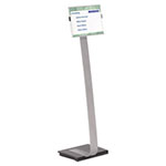 Durable Info Sign Duo Floor Stand, Letter-Size Inserts, 15 x 46 1/2, Clear view 2