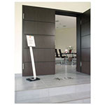Durable Info Sign Duo Floor Stand, Letter-Size Inserts, 15 x 46 1/2, Clear view 3