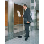 Durable Sherpa Infobase Sign Stand, Acrylic/Metal, 40