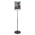 Durable Sherpa Infobase Sign Stand, Acrylic/Metal, 40