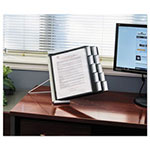 Durable InstaView Expandable Desktop Reference System, 10 Panels, Black Borders view 3