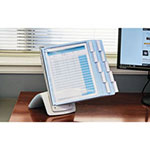 Durable SHERPA Style Desk-Mount Reference System, 20 Sheet Capacity, Blue/Gray view 2