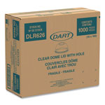 Dart Ultra Clear Dome Cold Cup Lids f/16-24 oz Cups, PET, 1000/Carton view 1