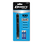 Dorcy 100 Lumen LED Penlight, 2 AAA Batteries (Included), Silver view 1