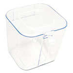 Deflecto Stackable Caddy Organizer Containers, Small, Clear view 2