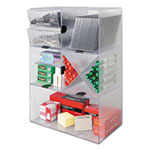 Deflecto Stackable Cube Organizer, X Divider, 6 x 7 1/8 x 6, Clear view 4