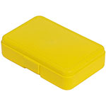 Deflecto Antimicrobial Pencil Box Yellow - External Dimensions: 5.4