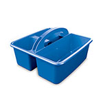 Deflecto Antimicrobial Creativty Storage Caddy, Blue view 3